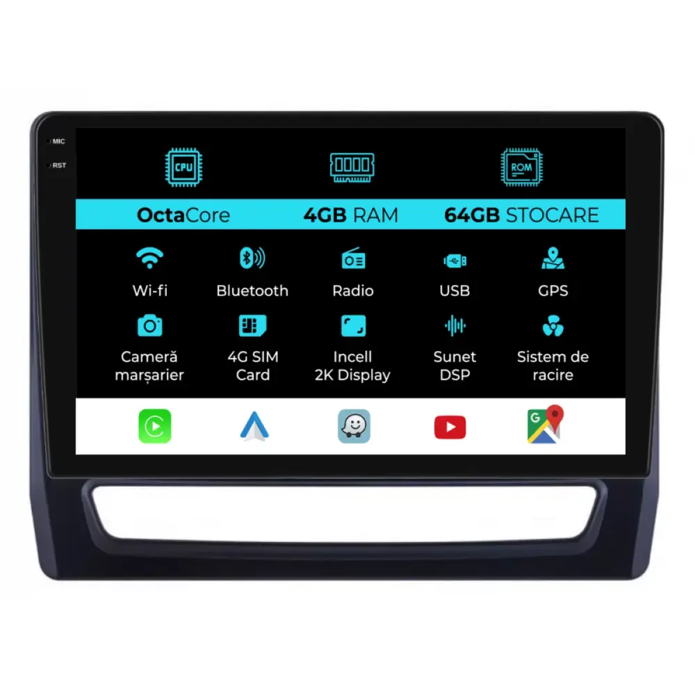 Navigazione Dedicata Android Auto Carplay per Mitsubishi Asx 2010-2019