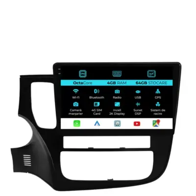 Navigazione Dedicata Android Auto Carplay per Mitsubishi Outlander 2013-2020