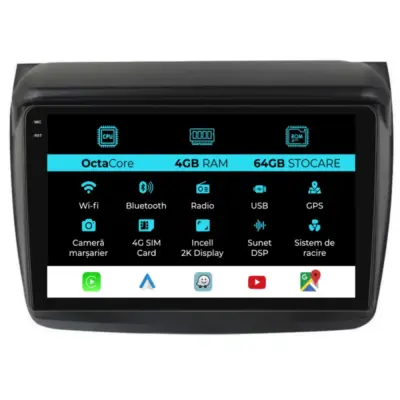 Navigazione Dedicata Android Auto Carplay per Mitsubishi Pajero Sport 2006-2013