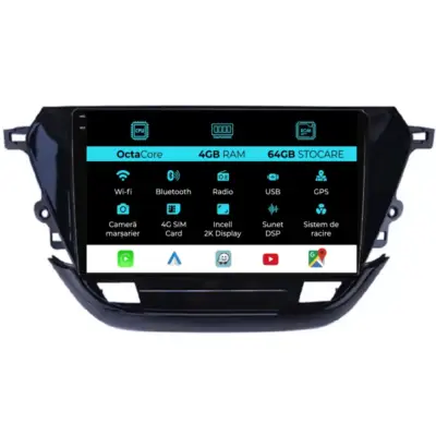 Navigazione Dedicata Android Auto Carplay per Opel Corsa F 2019-2023