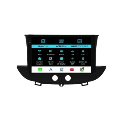 Navigazione Dedicata Android Auto Carplay per Opel Crossland X 2017-2021
