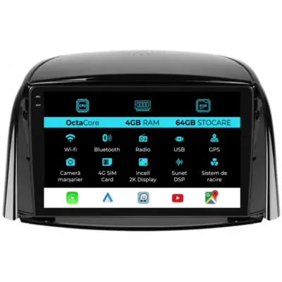 Navigazione Dedicata Android Auto Carplay per Renault Koleos 2008-2016