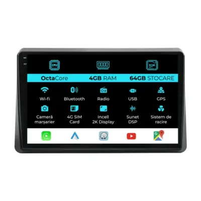 Navigazione Dedicata Android Auto Carplay per Renault Master 2010-2021