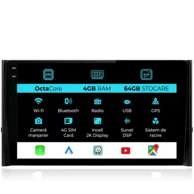 Navigazione Dedicata Android Auto Carplay per Skoda Kodiaq 2016-2024 2K 4gb 64gb