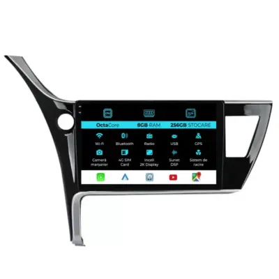 Navigazione Dedicata Android Auto Carplay per Toyota Corolla 2013-2019