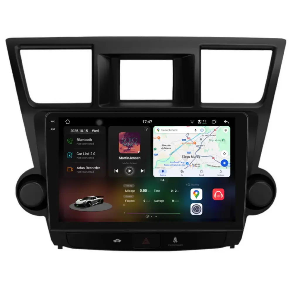 Navigazione Dedicata Android Auto Carplay per Toyota Kluger 2008-2014
