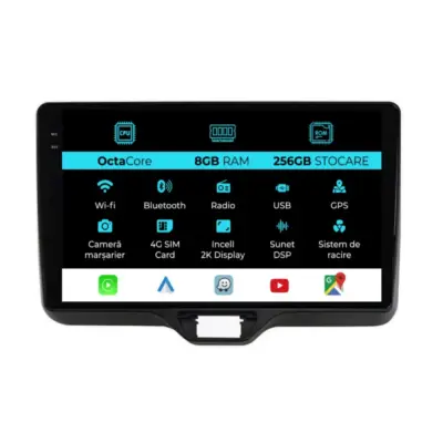 Navigazione Dedicata Android Auto Carplay per Toyota Yaris P21 2020-2025
