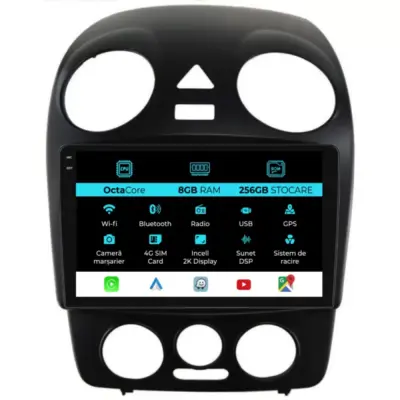 Navigazione Dedicata Android Auto Carplay per Volkswagen New Beetle 2004-2011