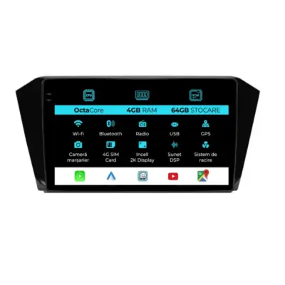 Navigazione Dedicata Android Auto Carplay per Volkswagen Passat B8 2015-2022