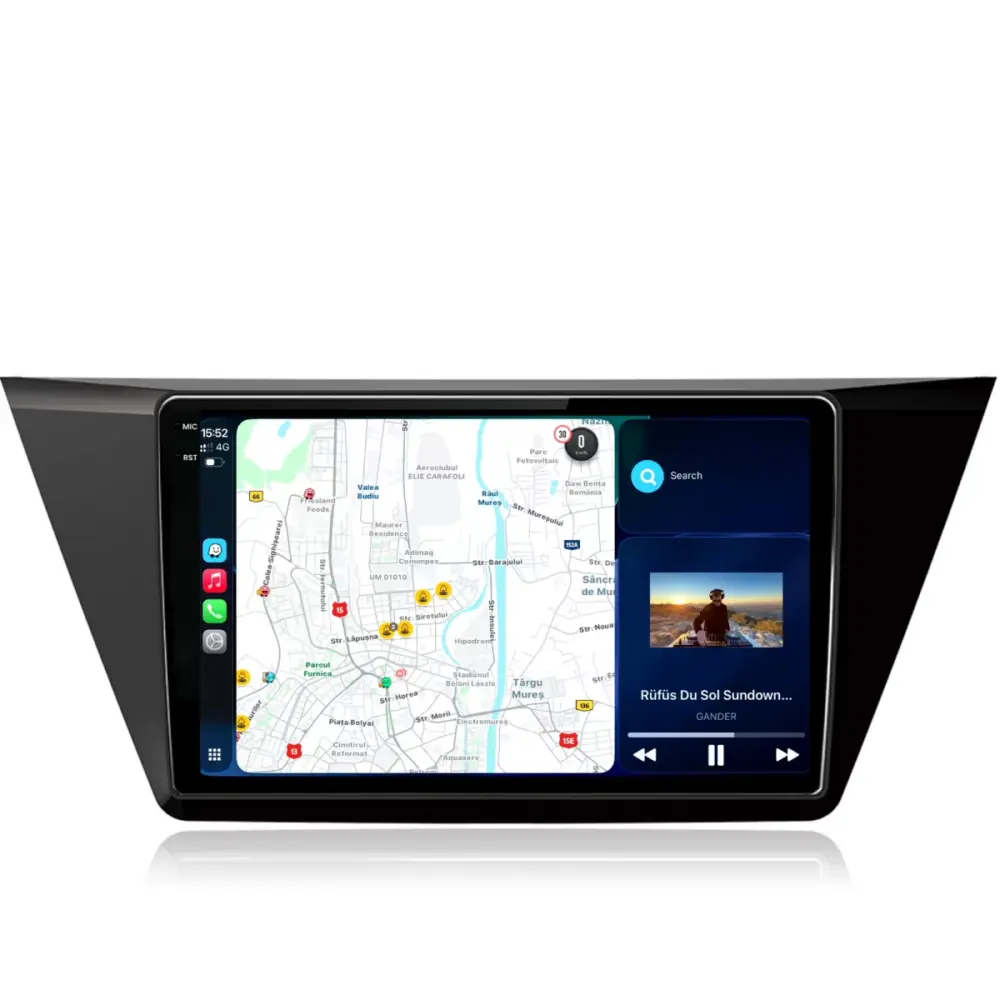 Navigazione Dedicata Android Auto Carplay per Volkswagen Touran 2015-2020 2K