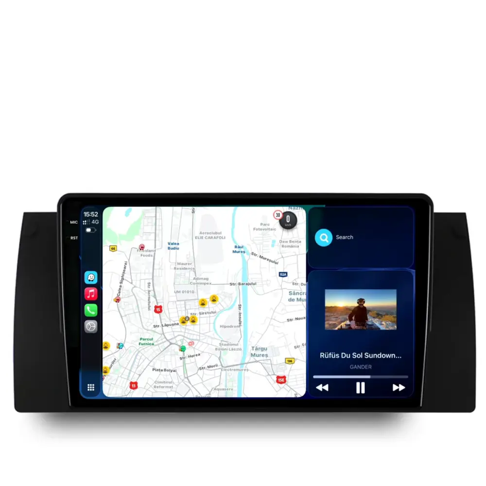 Navigazione Dedicata con Android Auto e Carplay per BMW X5 E53 1999-2005