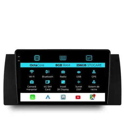 Navigazione Dedicata con Android Auto e Carplay per BMW X5 E53 1999-2005