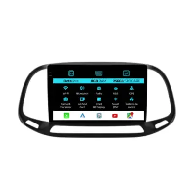 Navigazione Dedicata con Android Auto e Carplay per Fiat Doblo 2015-2019