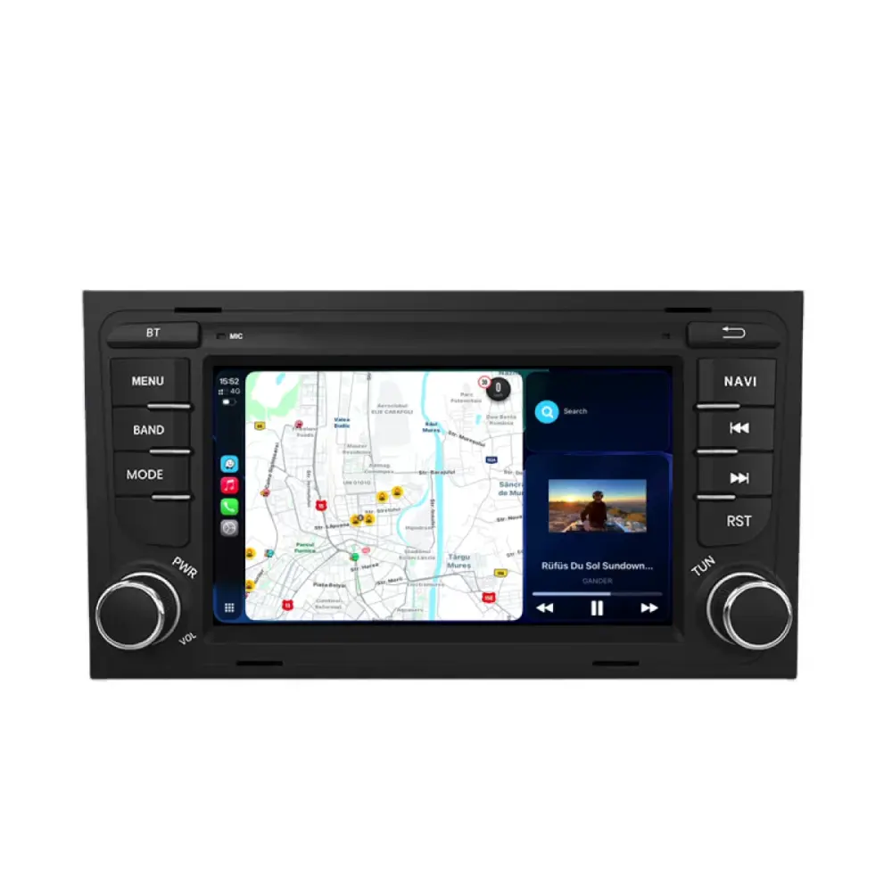 Navigazione Dedicata Quadcore 7 Pollici Android Auto Carplay per Audi A4 B6 B7