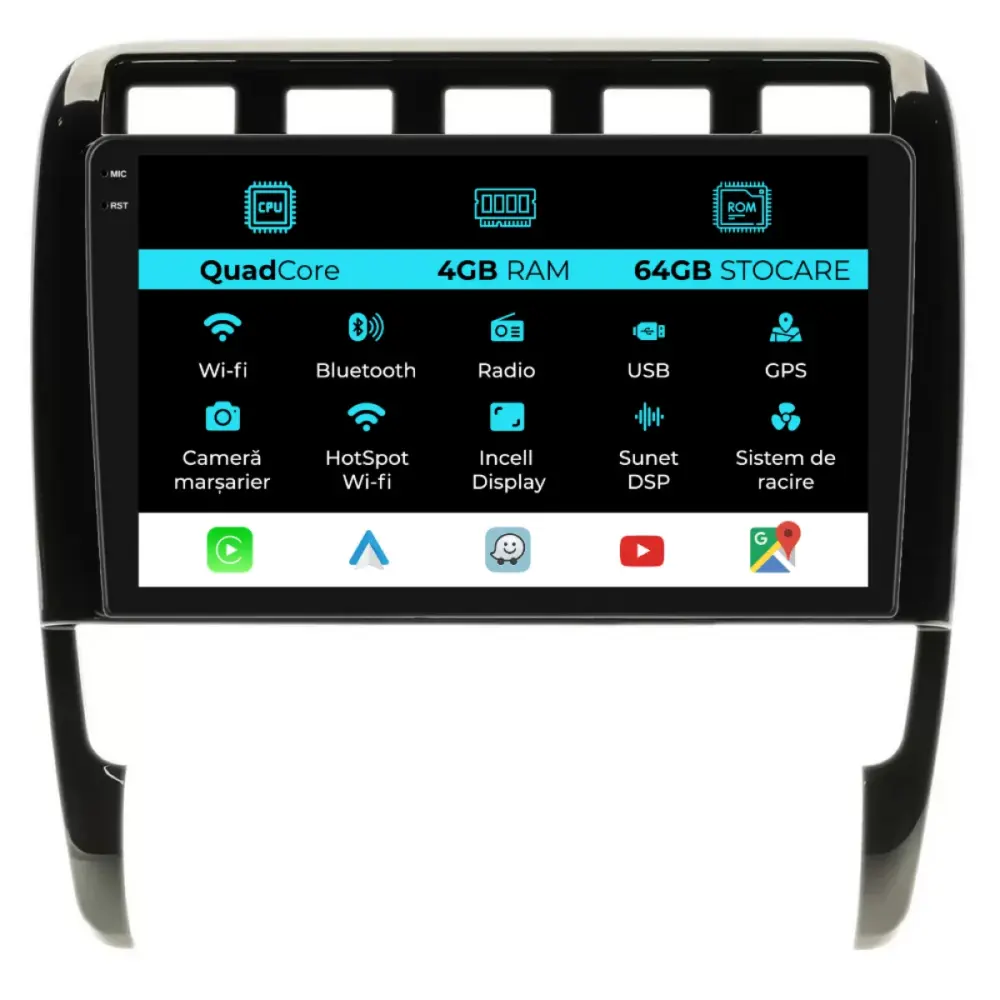 Navigazione Dedicata Quadcore 9 Pollici Android Auto Carplay per Porsche