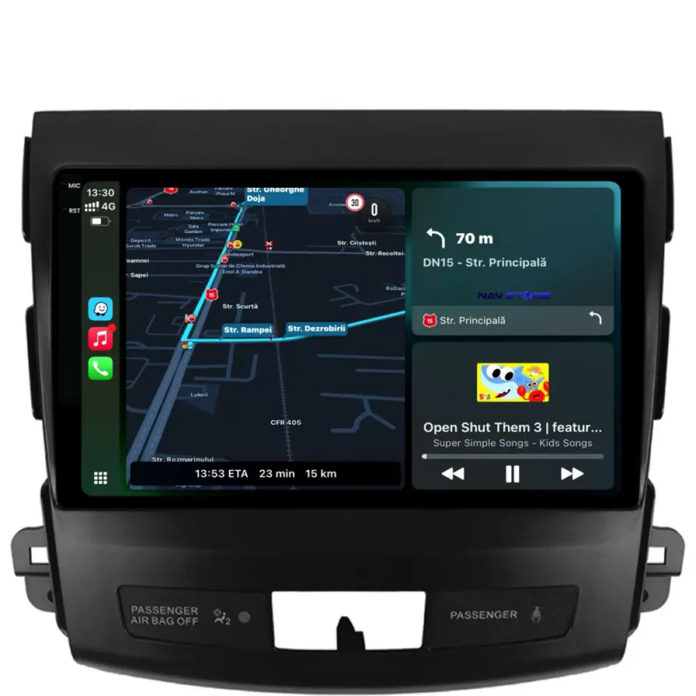 Navigazione Touch Screen 9 Pollici Quadcore 4gb 64gb per Mitsubishi Outlander