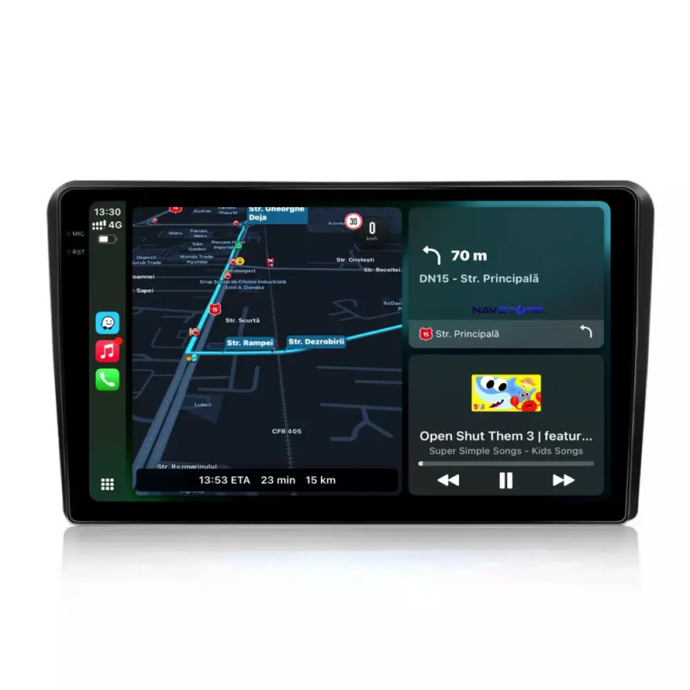Navigazione Touch Screen 9 Pollici Quadcore 4gb Ram 64gb Storage per Kia Ceed