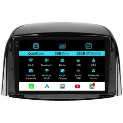 Navigazione Touch Screen 9 Pollici Quadcore 4gb Renault Koleos 2008-2016