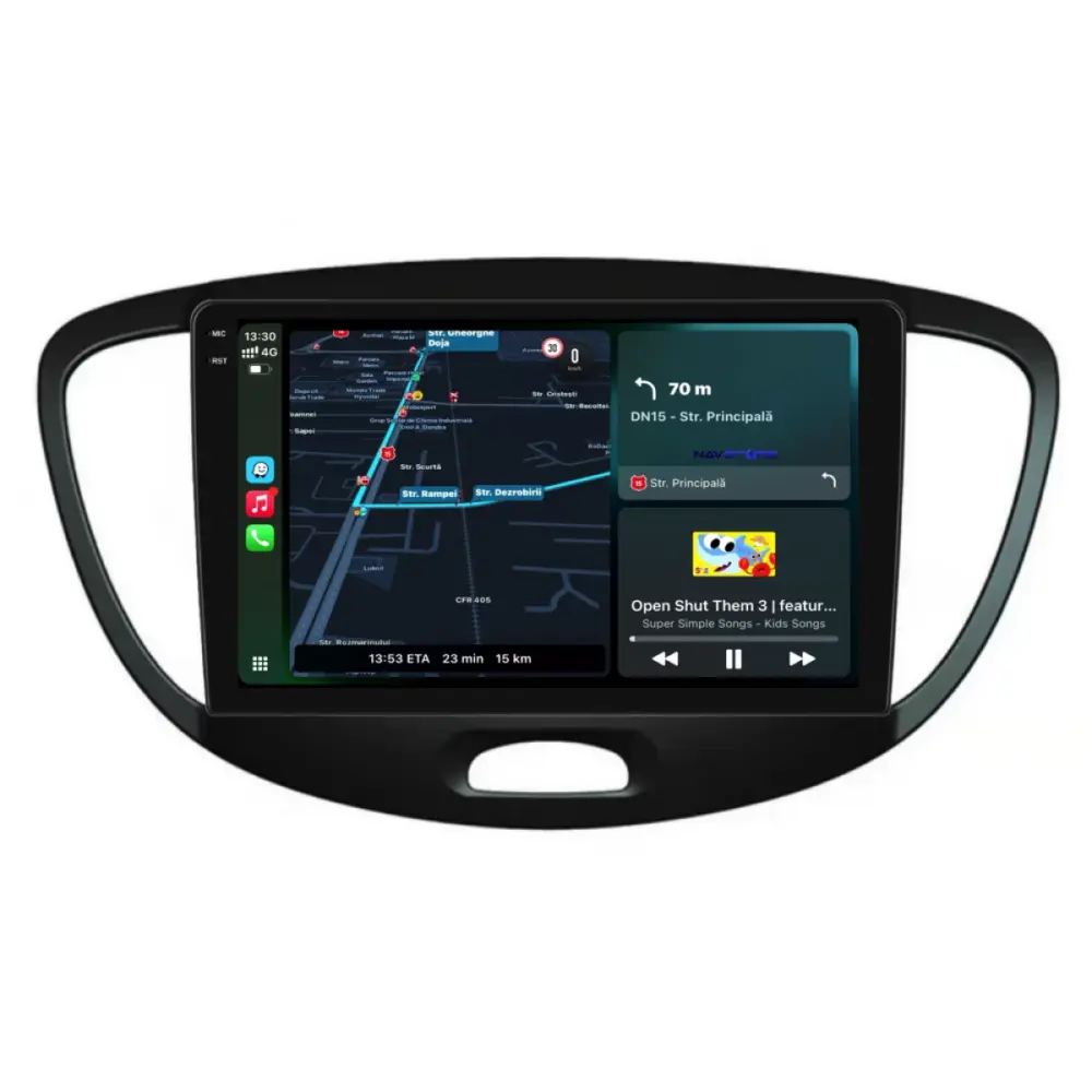 Navigazione Touch Screen 9 Pollici Quadcore per Hyundai I10 2007-2013