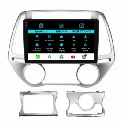 Navigazione Touch Screen 9 Pollici Quadcore per Hyundai I20 2011-2015