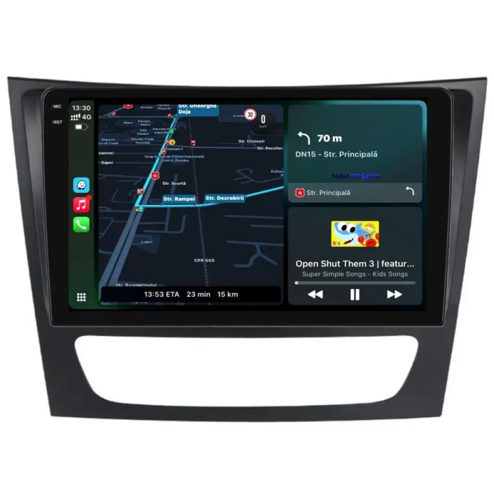 Navigazione Touch Screen 9 Pollici Quadcore per Mercedes Classe E W211 2002-2010