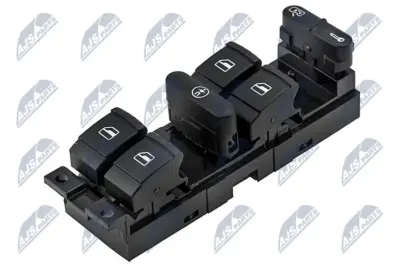 NTY Interruttore di Controllo Finestra per VW Golf IV 1997-, Bora 1998-, Passat