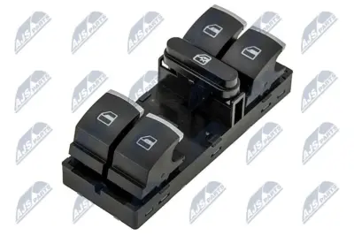 NTY Interruttore di Controllo Finestra per VW Golf VI 2008- e Passat B7 2010