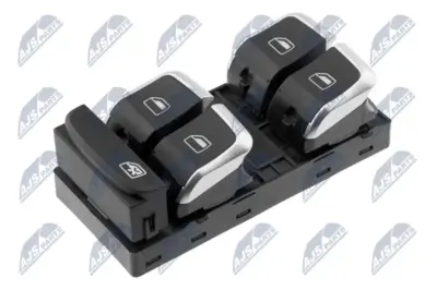 NTY Interruttore di Controllo Vetro per Audi A1 2014-, Q3 2011