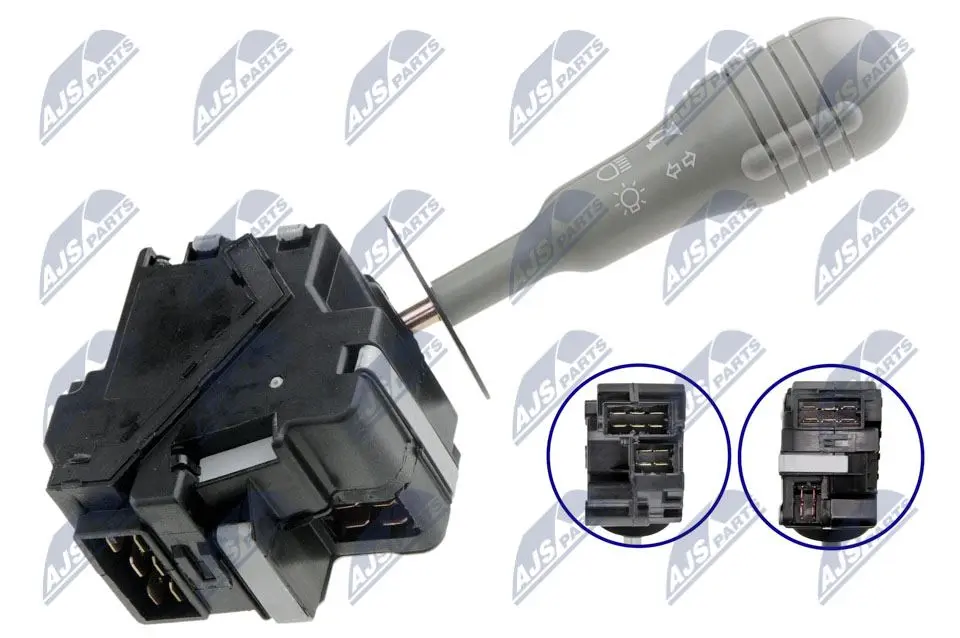 NTY Interruttore Lampeggiatore per Renault Twingo -2007 Colore Grigio