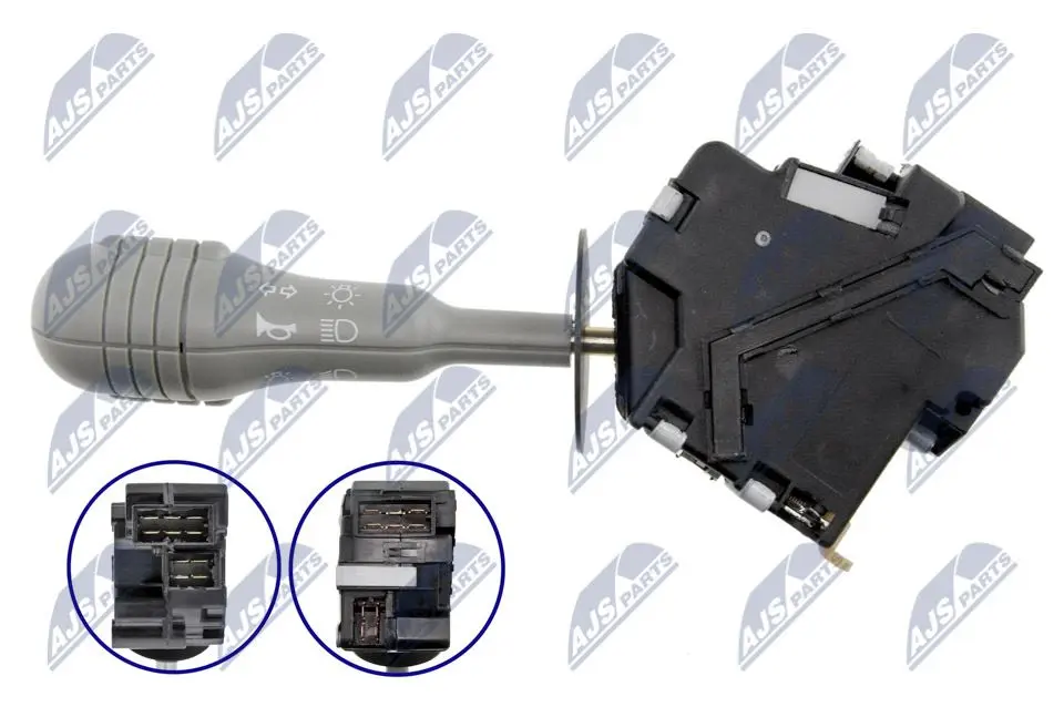 NTY Interruttore Lampeggiatore per Renault Twingo -2007 Colore Grigio