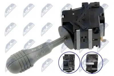 NTY Interruttore Lampeggiatore per Renault Twingo -2007 Colore Grigio