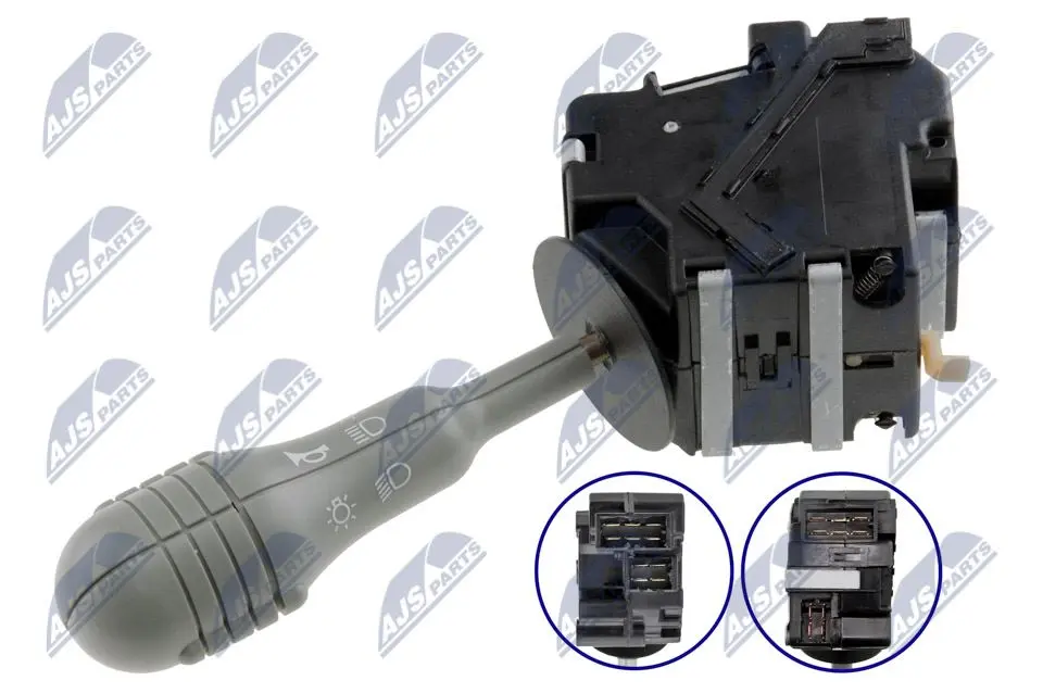 NTY Interruttore Lampeggiatore per Renault Twingo -2007 Colore Grigio
