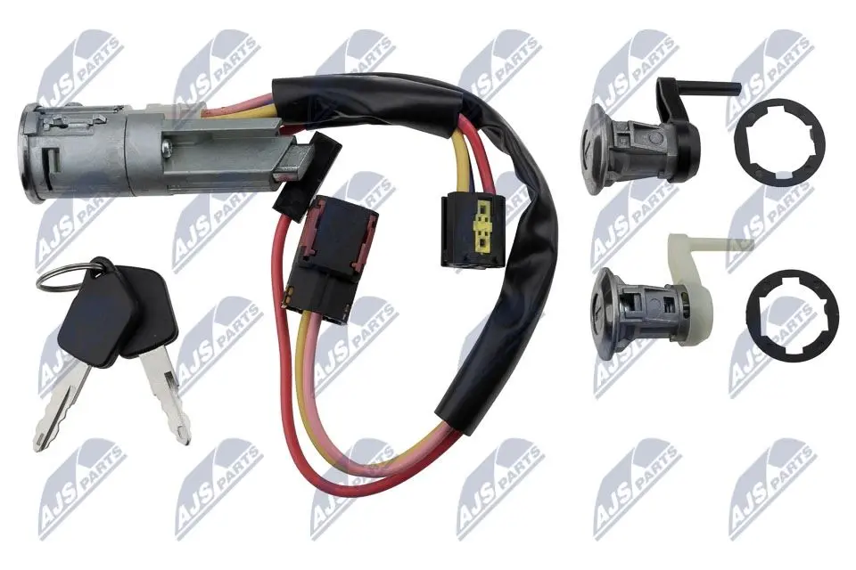 NTY Set Serratura Lucchetto per Peugeot 206 (1998-) con 2 Chiavi