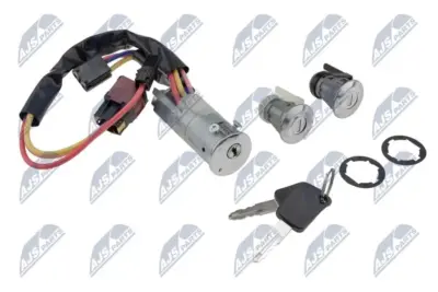 NTY Set Serratura Lucchetto per Peugeot 206 (1998-) con 2 Chiavi