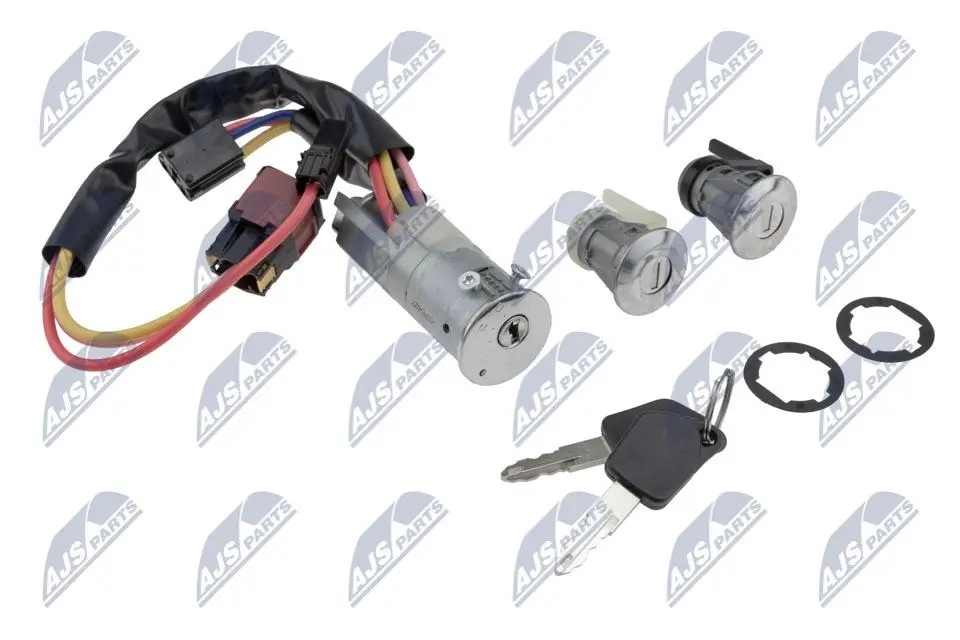 NTY Set Serratura Lucchetto per Peugeot 206 (1998-) con 2 Chiavi