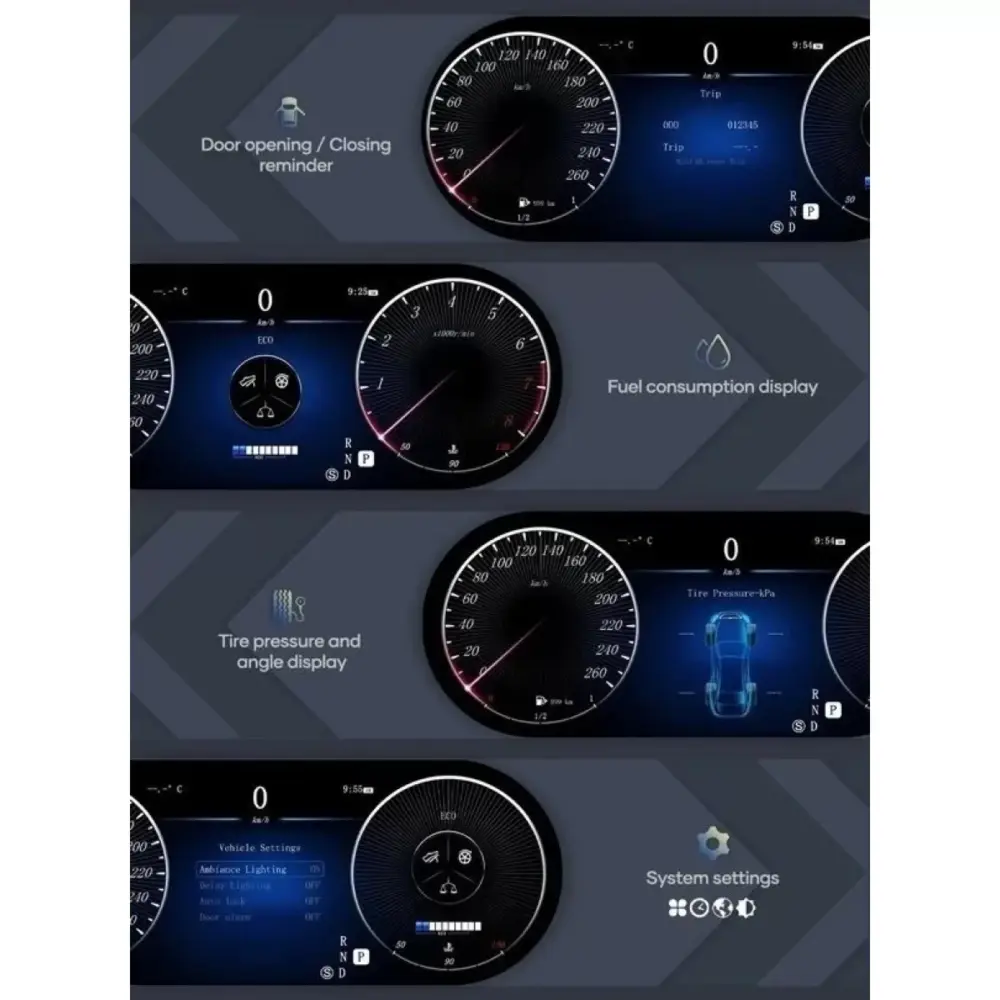 Orologio Digitale Elettronico per Mercedes GLS 2016-2019