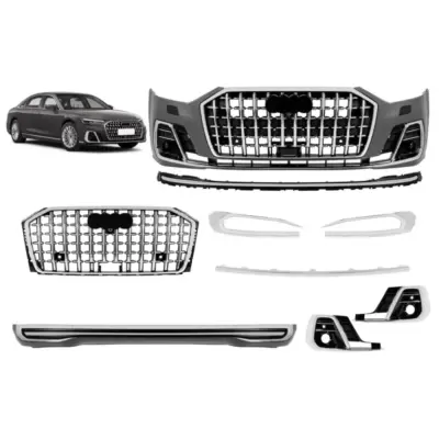 Pacchetto Tuning con Elementi Cromati per Audi A8 D5 2017-2022 Conversione D5pa