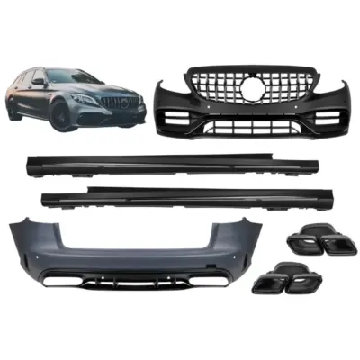 Pacchetto Tuning Design a 63 LCI Paraurti Anteriore per Mercedes Classe C S205