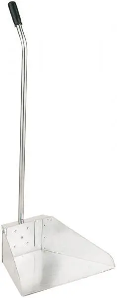 Paletta zincata con manico in metallo utensile da giardino e raccolta materiali