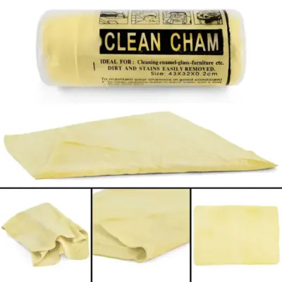 Panno Microfibra Asciutto Giallo 43x33cm Universale per Auto