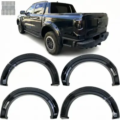 Parafango Estensione Passaruota Anteriore Set Bolt Medio Lucido per Ford Ranger
