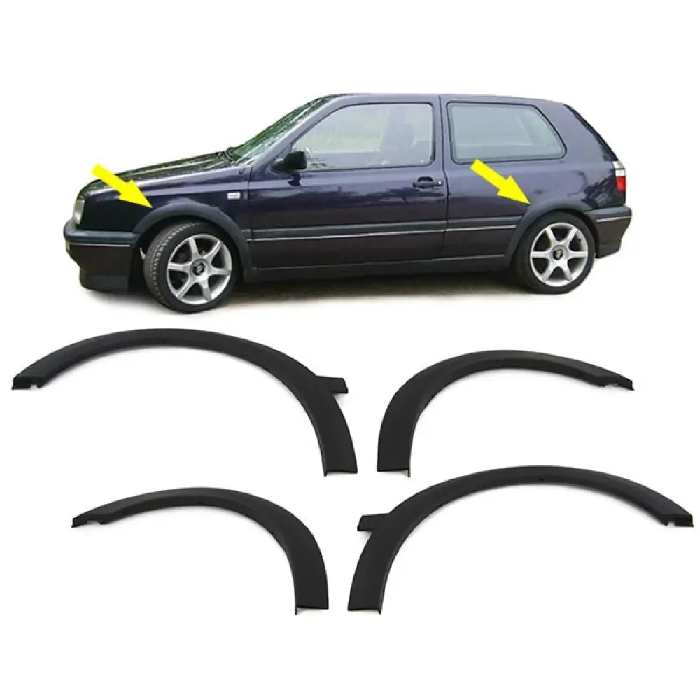 Parafango Estensione Passaruota Plastica Posteriore Volkswagen Golf 3 91-97
