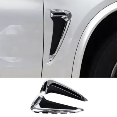 Parafango Laterale M-look Cromato Nero 2 Pezzi per BMW X5 F15 13-18