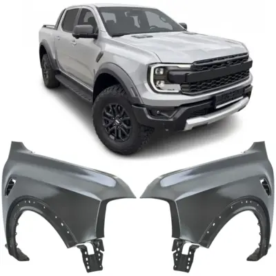 Parafango Set Anteriore Destro e Sinistro in Metallo per Ford Ranger T9 Raptor