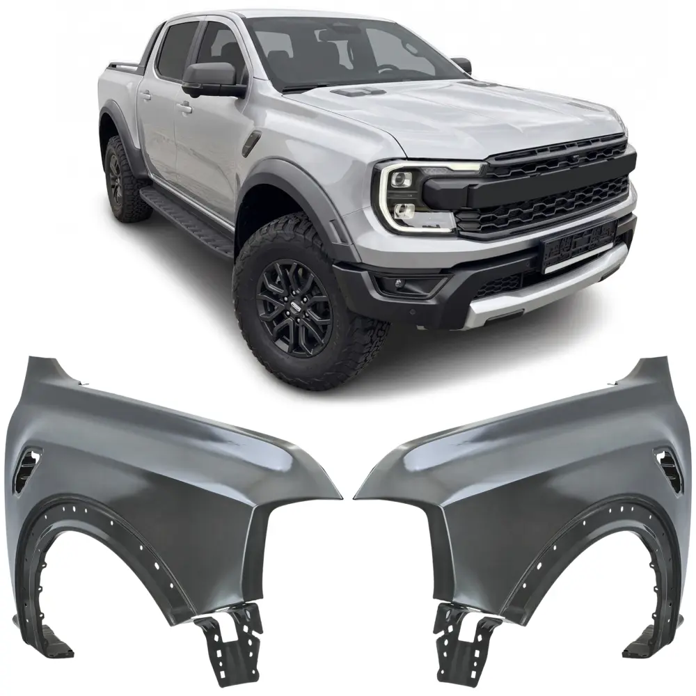 Parafango Set Anteriore Destro e Sinistro in Metallo per Ford Ranger T9 Raptor