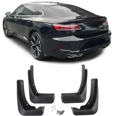 Paraspruzzi Anteriori e Posteriori Neri per Volkswagen Arteon 3H dal 2017