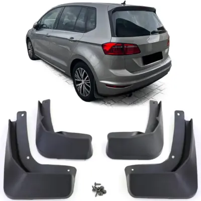 Paraspruzzi Anteriori e Posteriori Neri per Volkswagen Golf Sportsvan 2014-2017