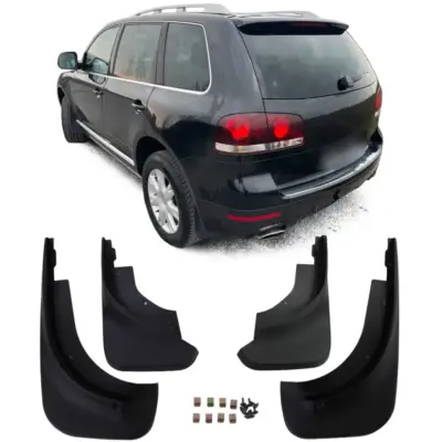 Paraspruzzi Anteriori e Posteriori Neri per Volkswagen Touareg 7L 2002-2010