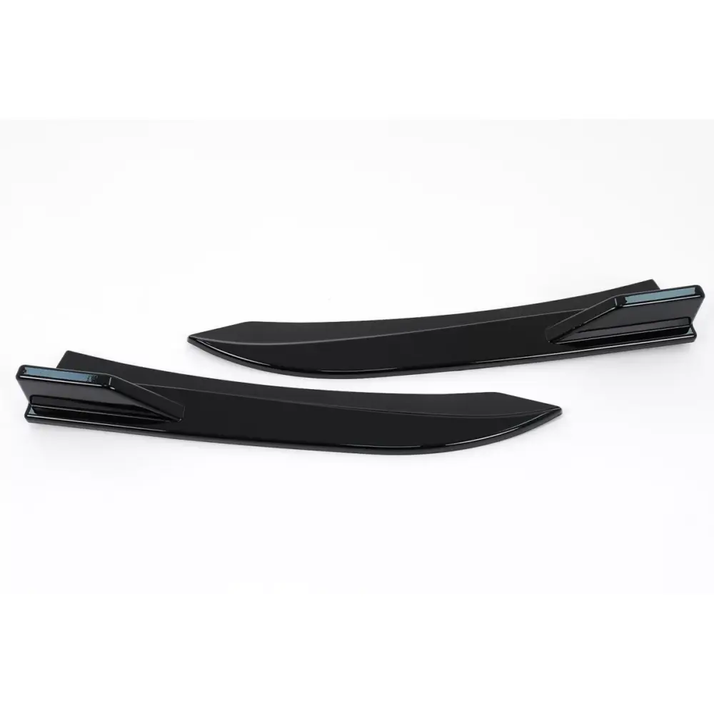Paraspruzzi Paraurti Posteriore Laterali Piano Nero per BMW Serie 3 F30 F31