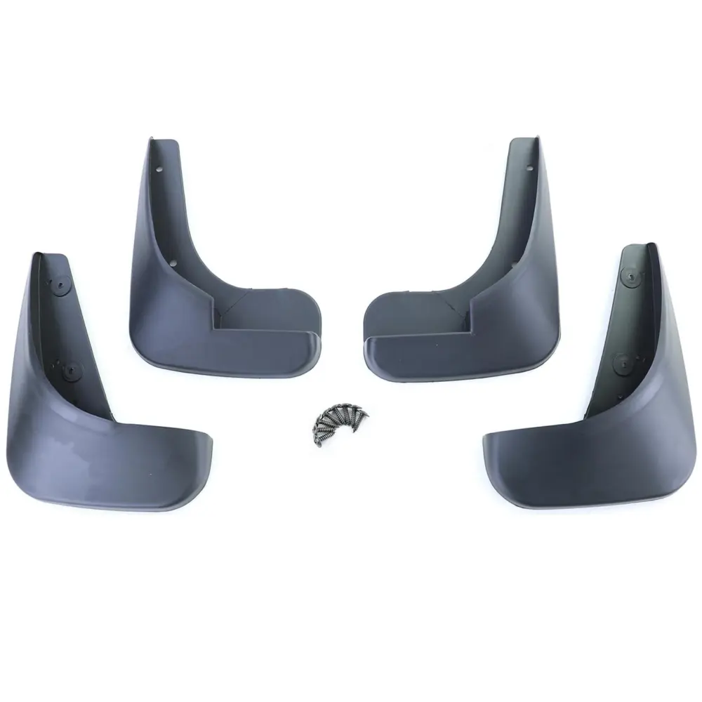 Paraspruzzi Set Anteriore e Posteriore Nero per Peugeot 307 SW CC 2000-2009